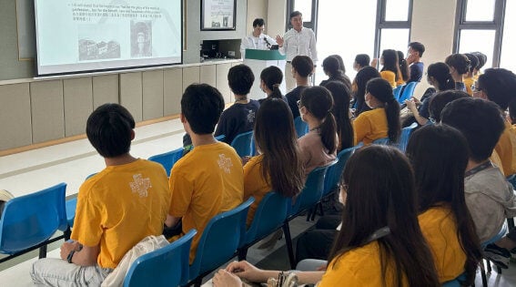 staff participating in event