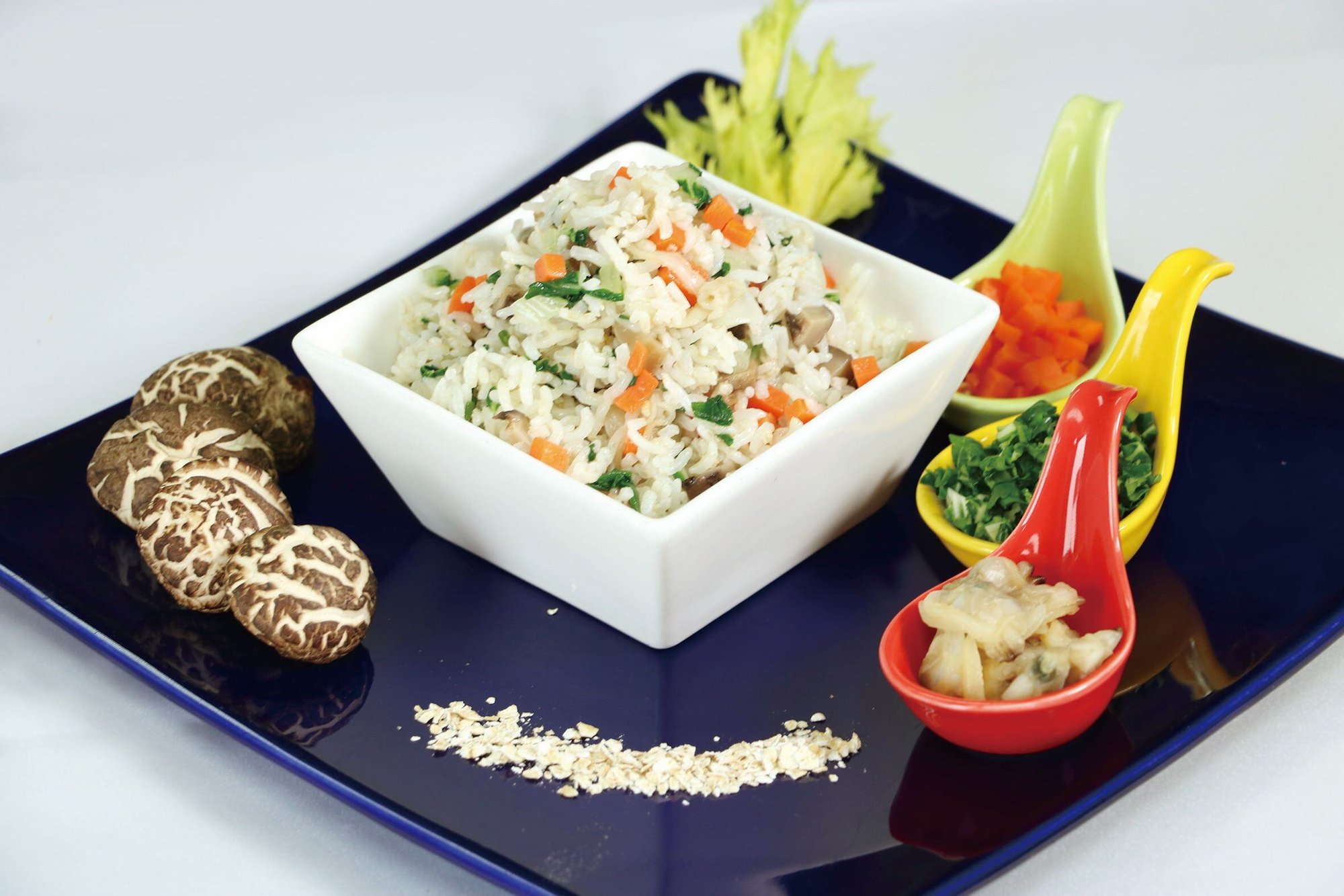Oats and Brown Rice with Fresh Clams