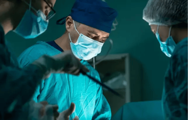 doctor performing surgery