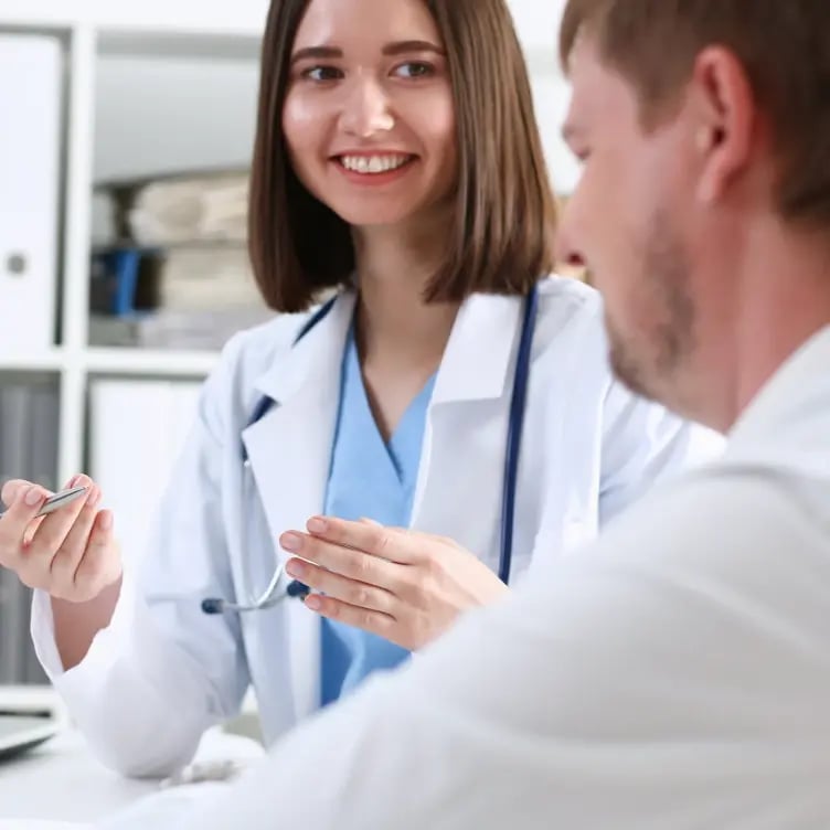 doctor consulting patient