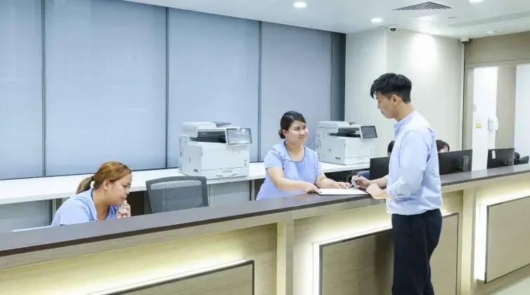 check in counter of matilda in-town centre
