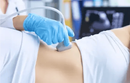 patient receiving ultrasound scan