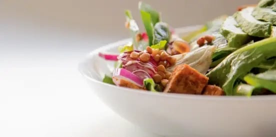 a bowl of salad