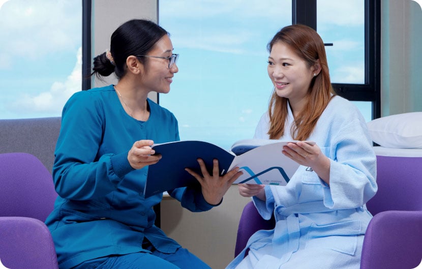 woman running through health report